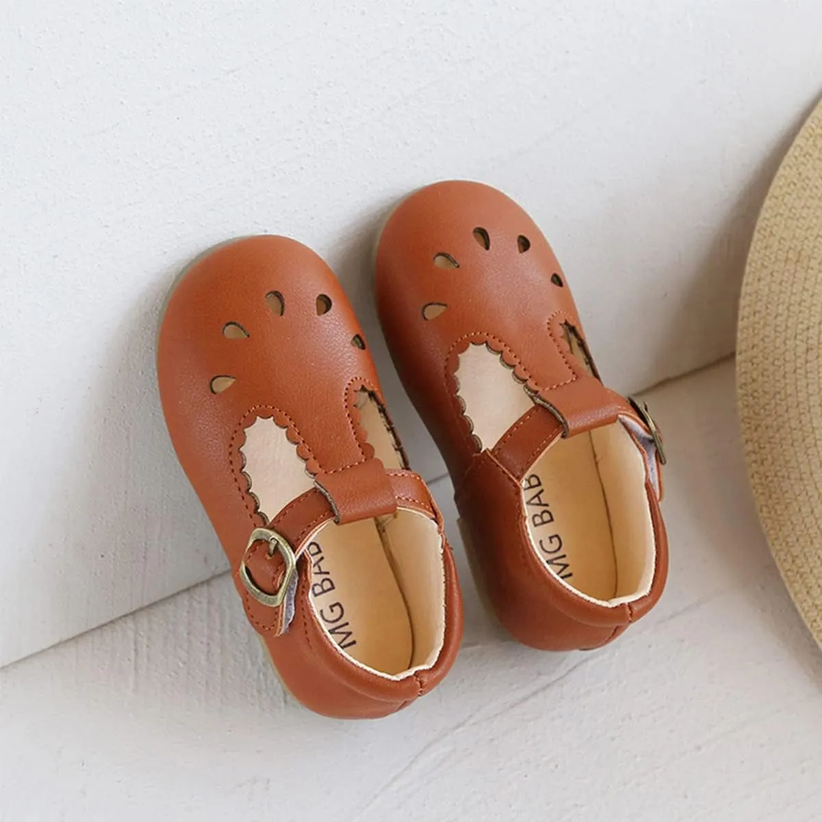 Toddler Girl Dress Shoes Mary Jane Ballerina Flats Party School Shoes Bowknot Wedding Princess Shoes