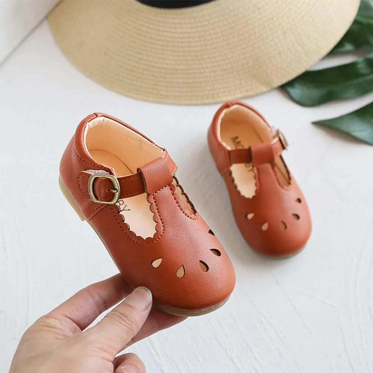 Toddler Girl Dress Shoes Mary Jane Ballerina Flats Party School Shoes Bowknot Wedding Princess Shoes