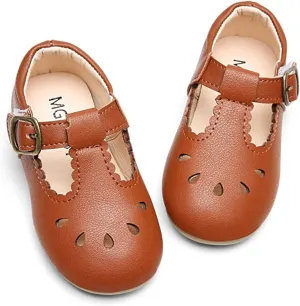 Toddler Girl Dress Shoes Mary Jane Ballerina Flats Party School Shoes Bowknot Wedding Princess Shoes