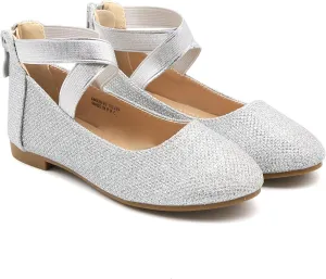Toddler Little Girl Mary Jane Dress Shoes - Ballet Flats for Girl Party School Wedding Shoes