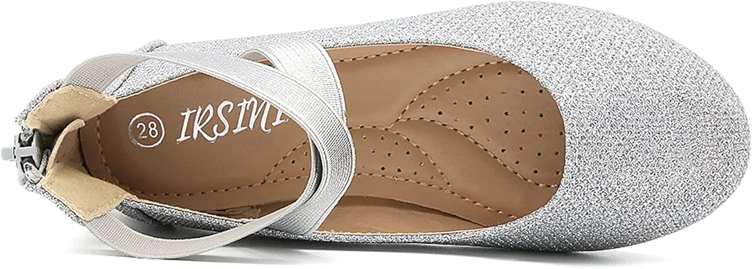 Toddler Little Girl Mary Jane Dress Shoes - Ballet Flats for Girl Party School Wedding Shoes