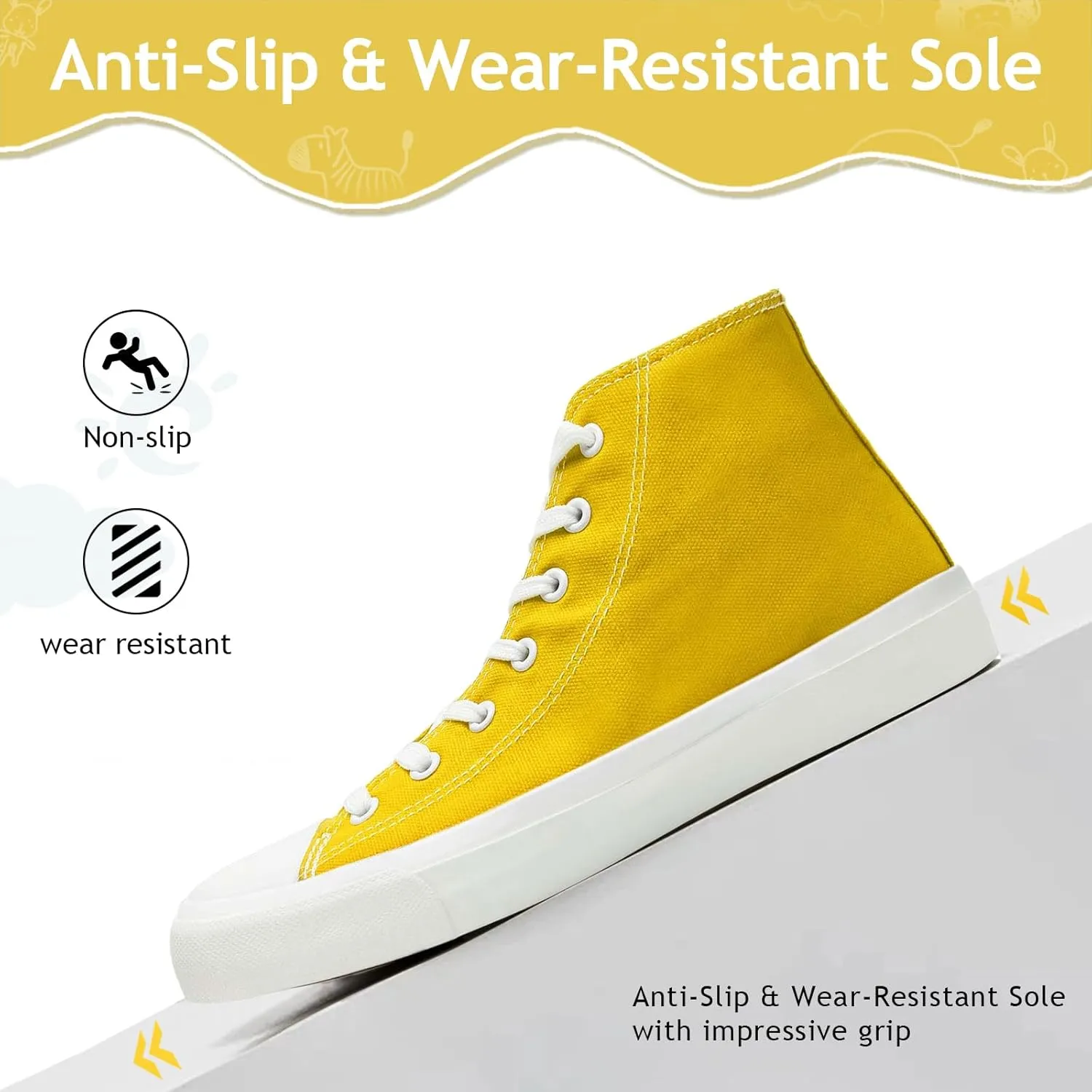 Toddler Sneakers for Girls Boys High Top Kids Lace Up Canvas Fashion Shoes Comfortable Classic Casual Running Walking Shoe