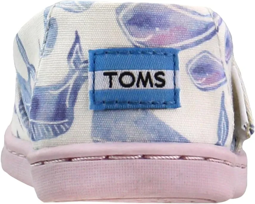 TOMS Infant Girls Alpargata Slip On Sneakers Shoes Casual - White