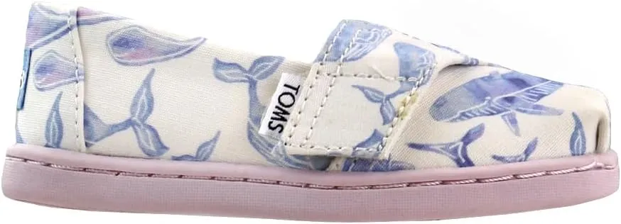 TOMS Infant Girls Alpargata Slip On Sneakers Shoes Casual - White