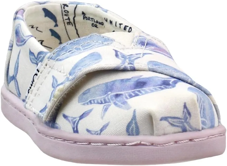 TOMS Infant Girls Alpargata Slip On Sneakers Shoes Casual - White