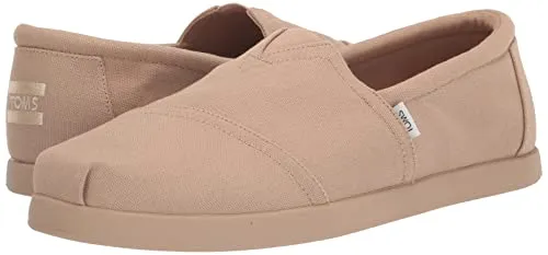 TOMS Men's ALP FWD Loafer Flat, Oatmeal Recycled Cotton Canvas, 13