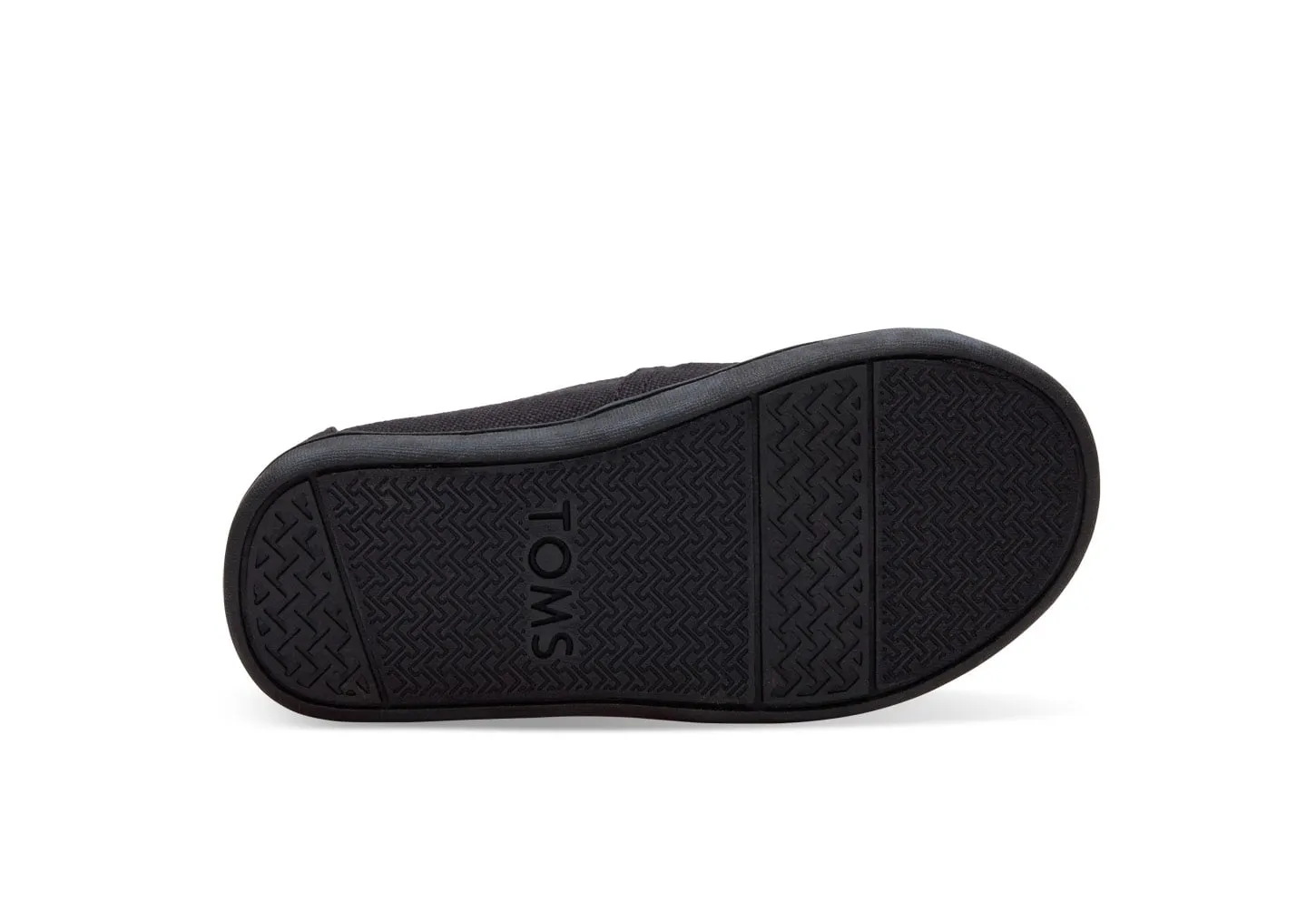 TOMS Tiny Classics 2.0 Black Canvas Slip-Ons