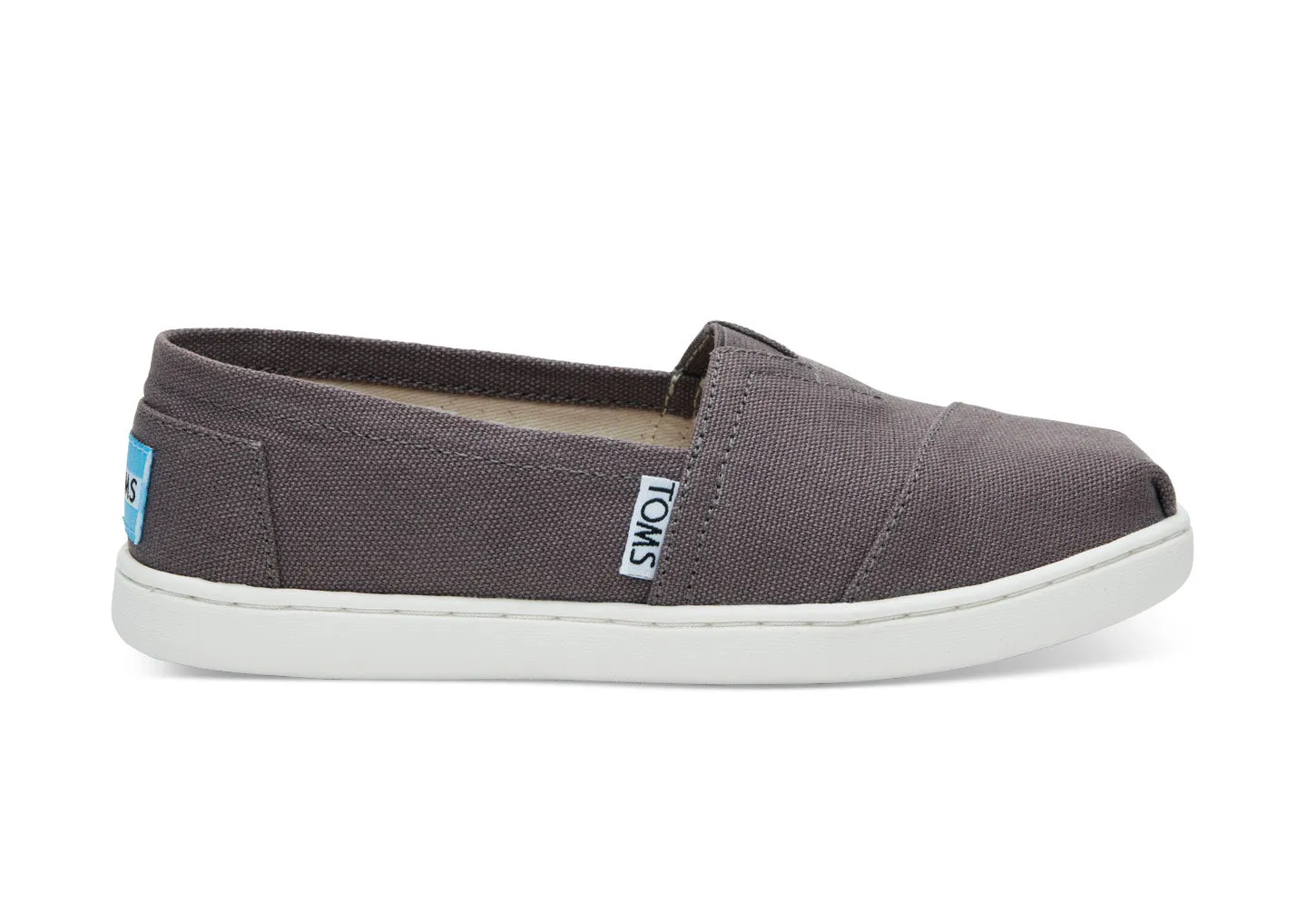 TOMS Youth Classics 2.0 Ash Canvas Slip-Ons