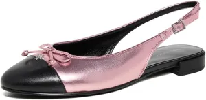 Tory Burch Women's Cap Toe Slingback Ballet Flats