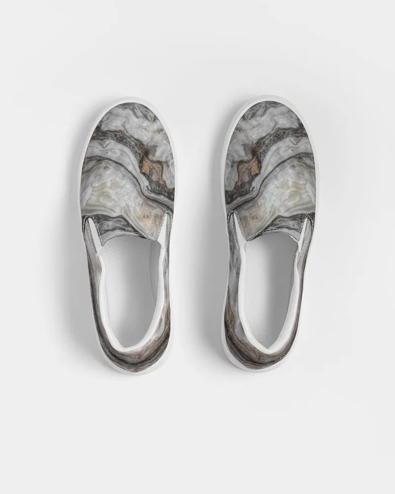 Travertine Onyx Powerful Vibrations Women's Slip-On Canvas Shoe