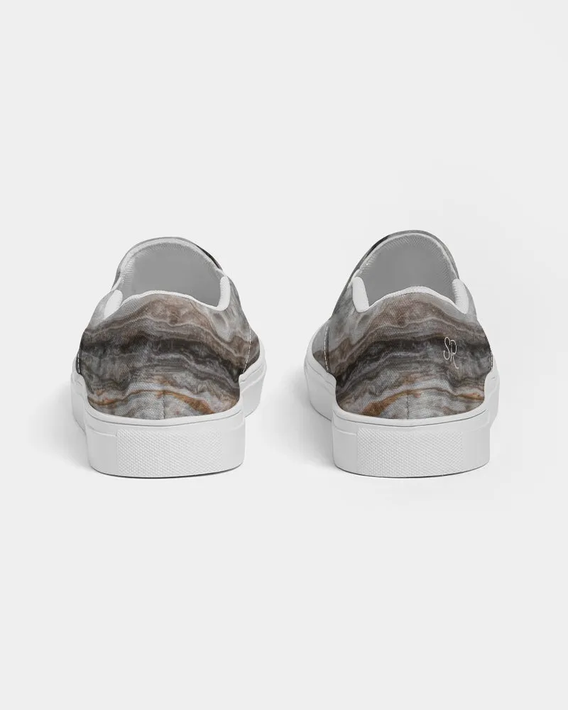 Travertine Onyx Powerful Vibrations Women's Slip-On Canvas Shoe