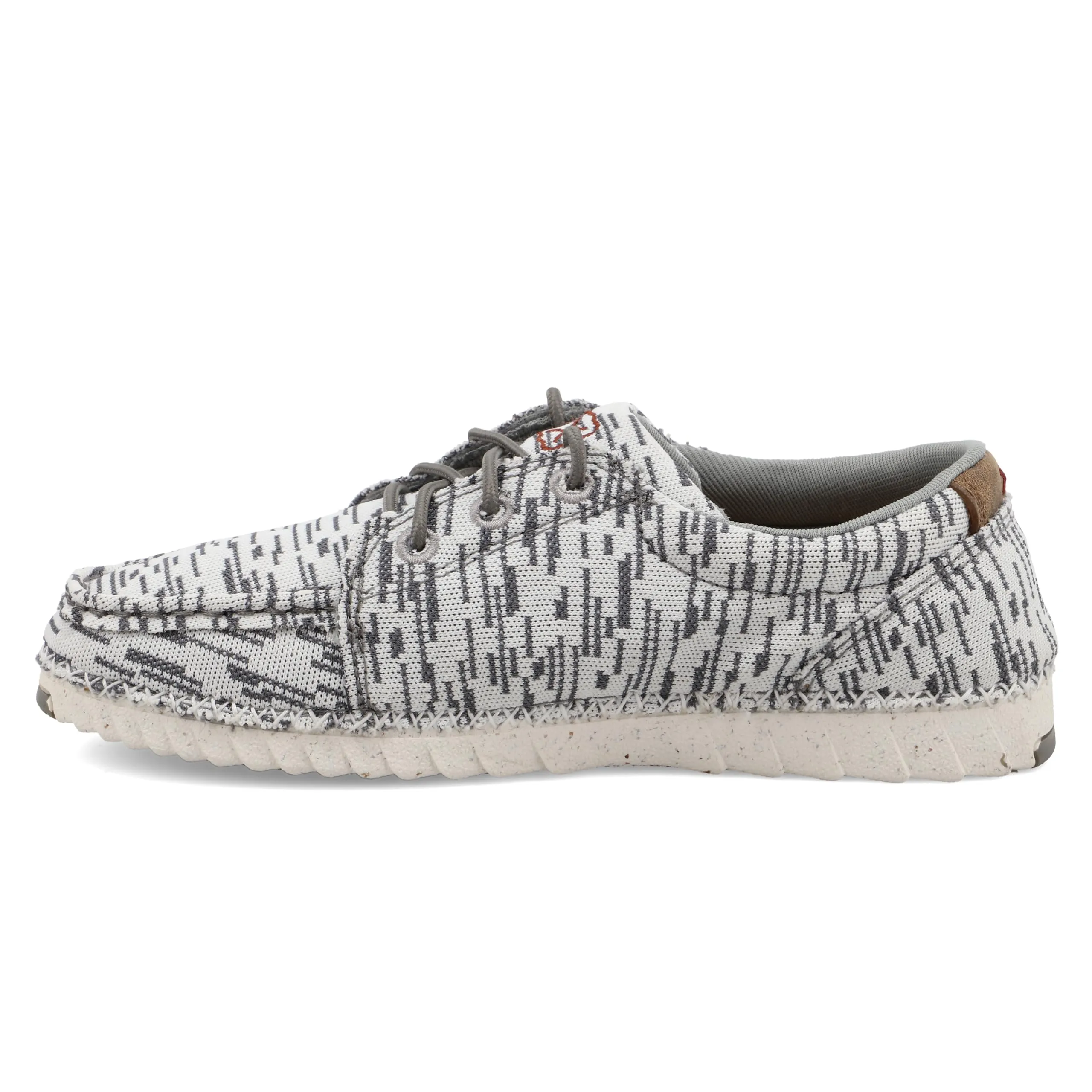 Twisted X Kid's Zero-X, Moc Toe with Zero-X, White & Grey, 1 M