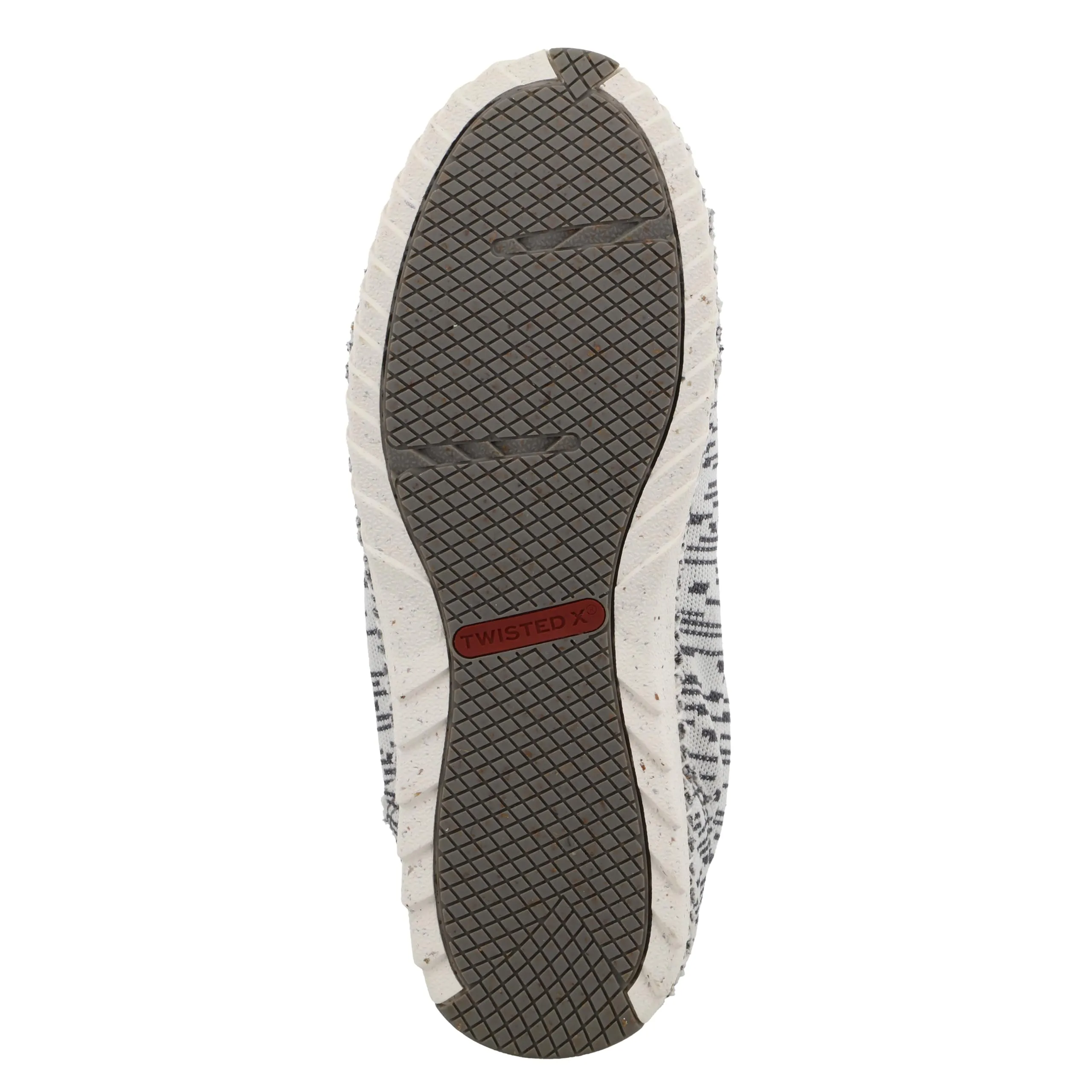 Twisted X Kid's Zero-X, Moc Toe with Zero-X, White & Grey, 1 M