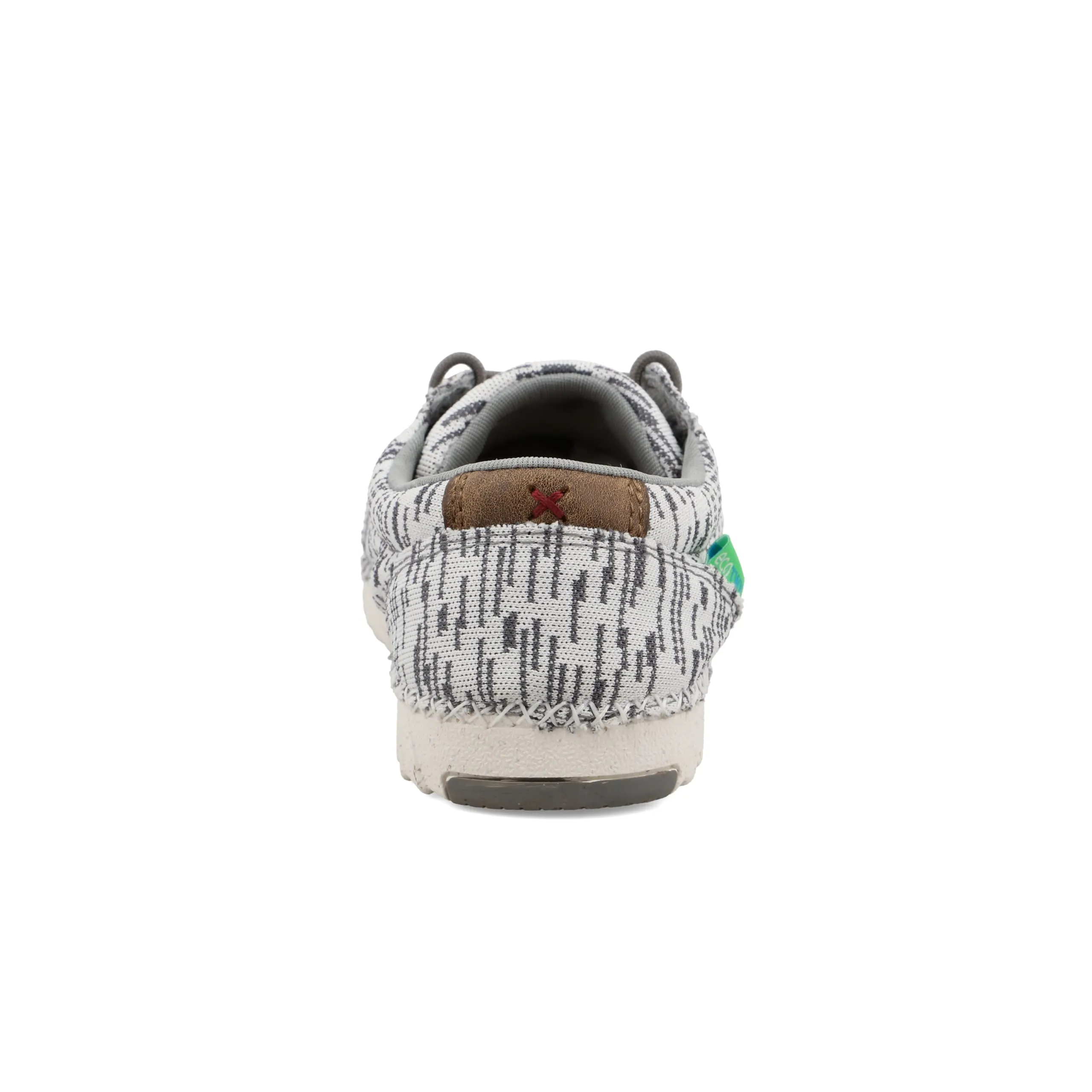 Twisted X Kid's Zero-X, Moc Toe with Zero-X, White & Grey, 1 M