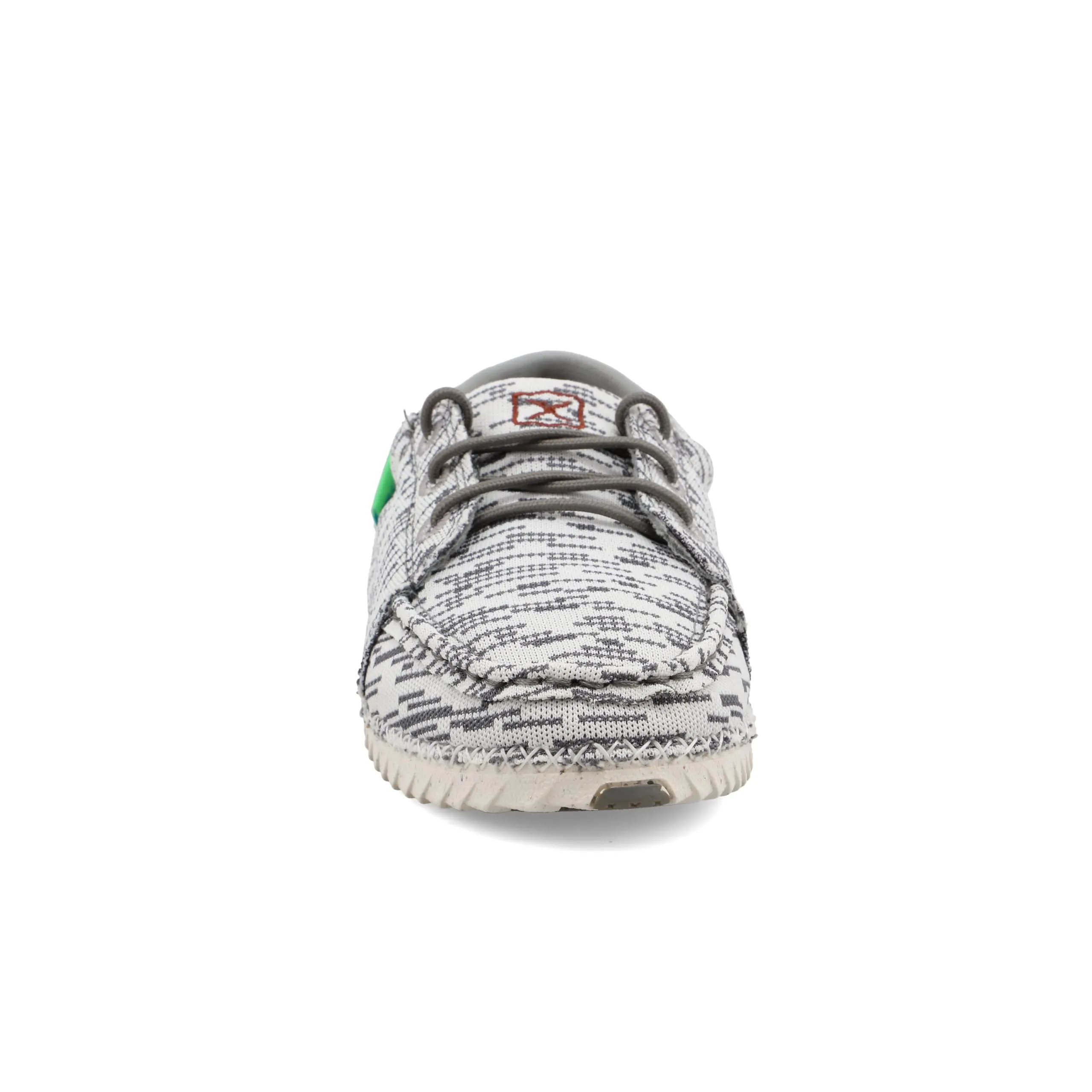 Twisted X Kid's Zero-X, Moc Toe with Zero-X, White & Grey, 1 M