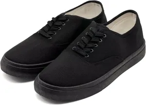 Unisex Low Top Canvas Shoes, Lace-up Canvas Sneakers, Womens Canvas Slip On Shoes, Casual Tennis Shoes for Men - Multiple Colors - Full Size