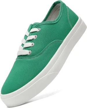 Unisex Low Top Canvas Shoes, Lace-up Canvas Sneakers, Womens Canvas Slip On Shoes, Casual Tennis Shoes for Men - Multiple Colors - Full Size
