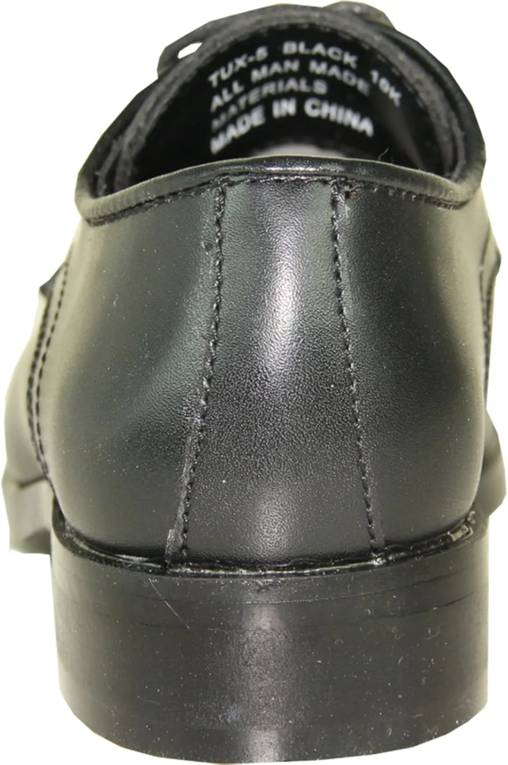 VANGELO Men Dress Shoe TAB and Tux Oxford Formal Tuxedo for Prom Wedding Uniform Medium and Wide Width Black Grey Ivory White Patent