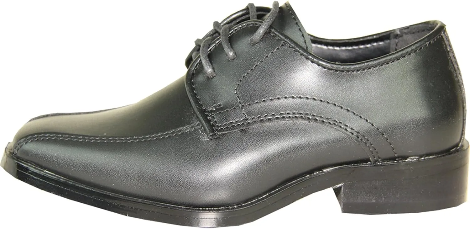VANGELO Men Dress Shoe TAB and Tux Oxford Formal Tuxedo for Prom Wedding Uniform Medium and Wide Width Black Grey Ivory White Patent