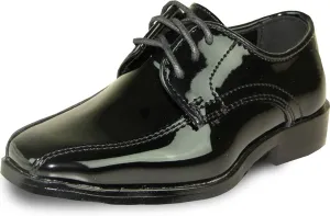 VANGELO Men Dress Shoe TAB and Tux Oxford Formal Tuxedo for Prom Wedding Uniform Medium and Wide Width Black Grey Ivory White Patent