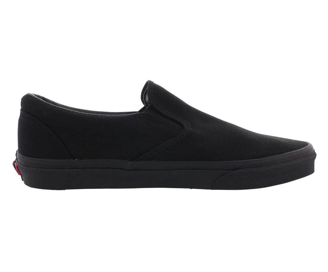 Vans Adult Slip on Black/Black Canvas Size : 11