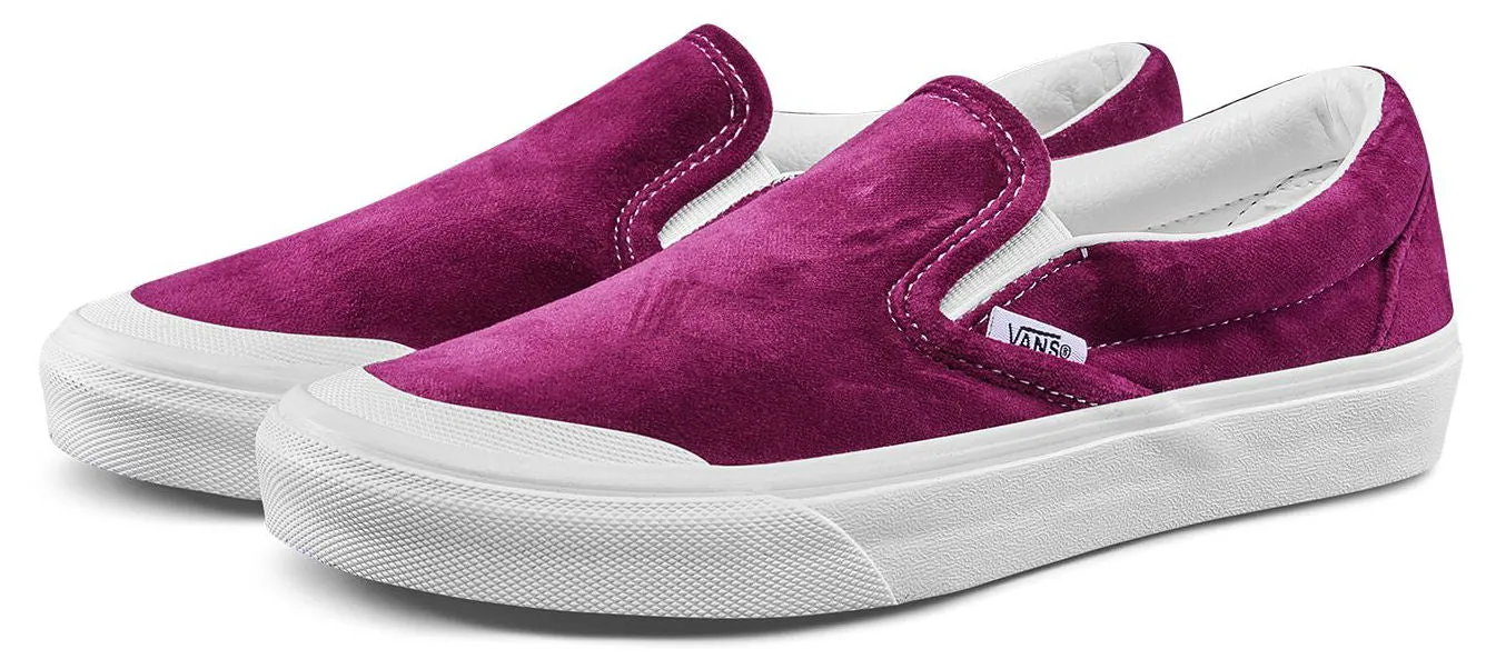 Vans Classic Slip-On TC Velvet Beet Red/White
