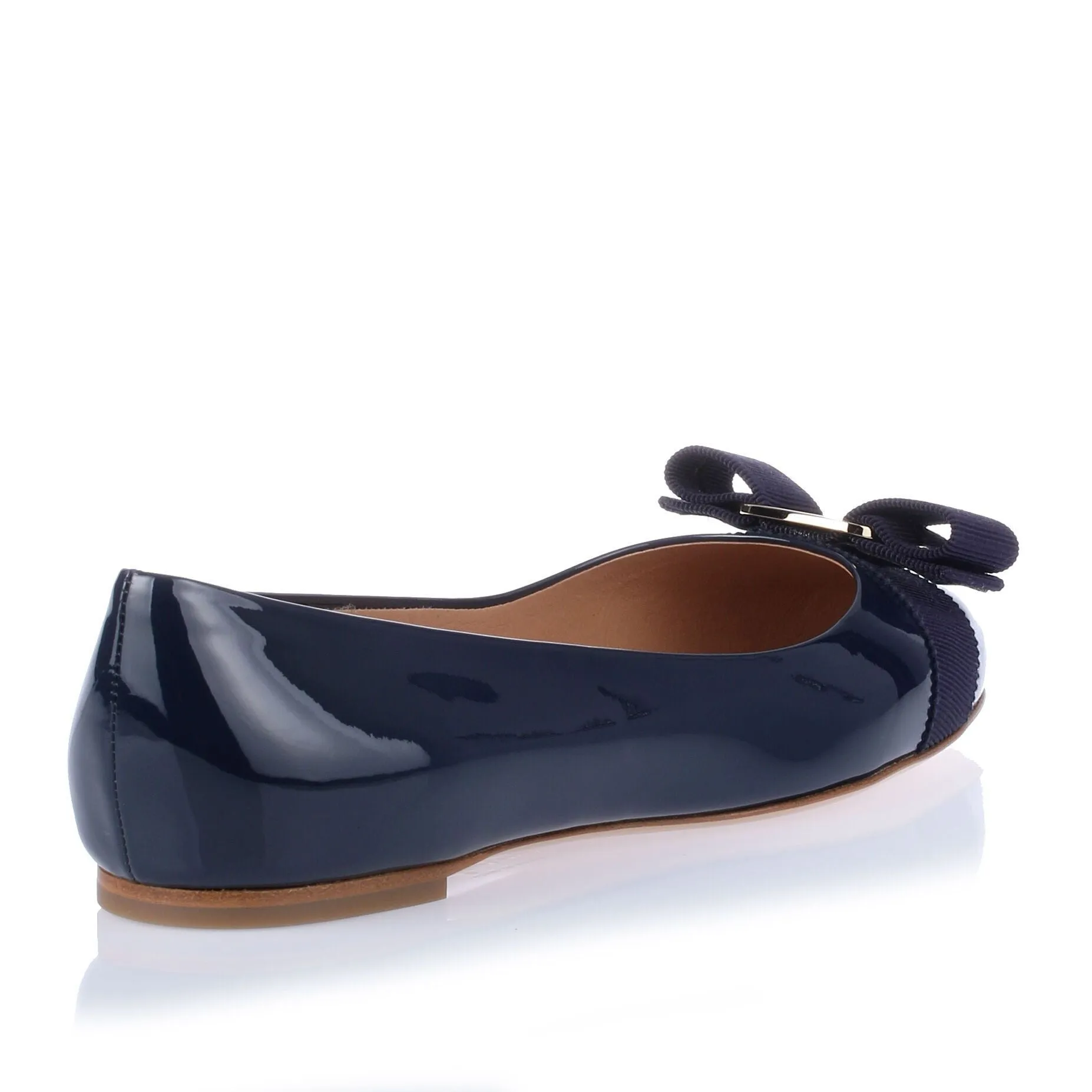 Varina patent navy ballerinas