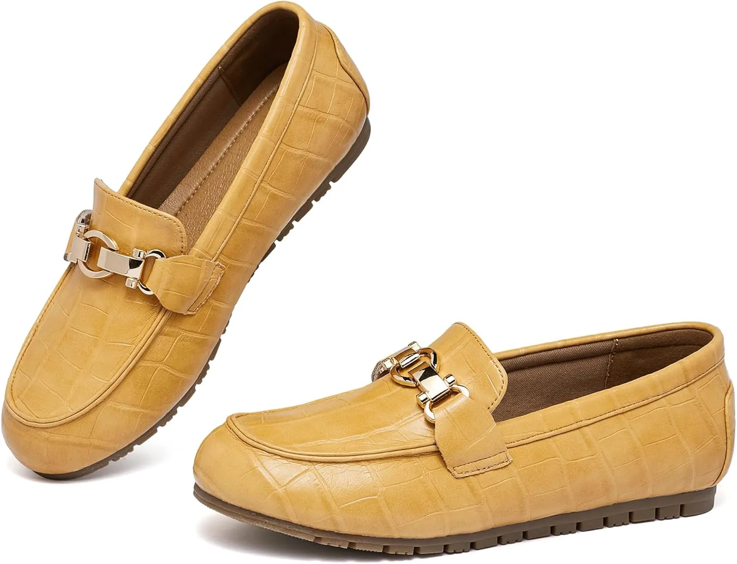 VERDASCO Women's Loafers Comfort Slip-Ons Flat Work Shoes Casual Moccasins Penny Loafers Lady Dress Shoes