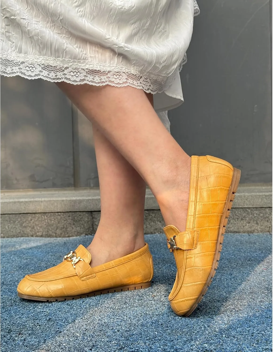 VERDASCO Women's Loafers Comfort Slip-Ons Flat Work Shoes Casual Moccasins Penny Loafers Lady Dress Shoes