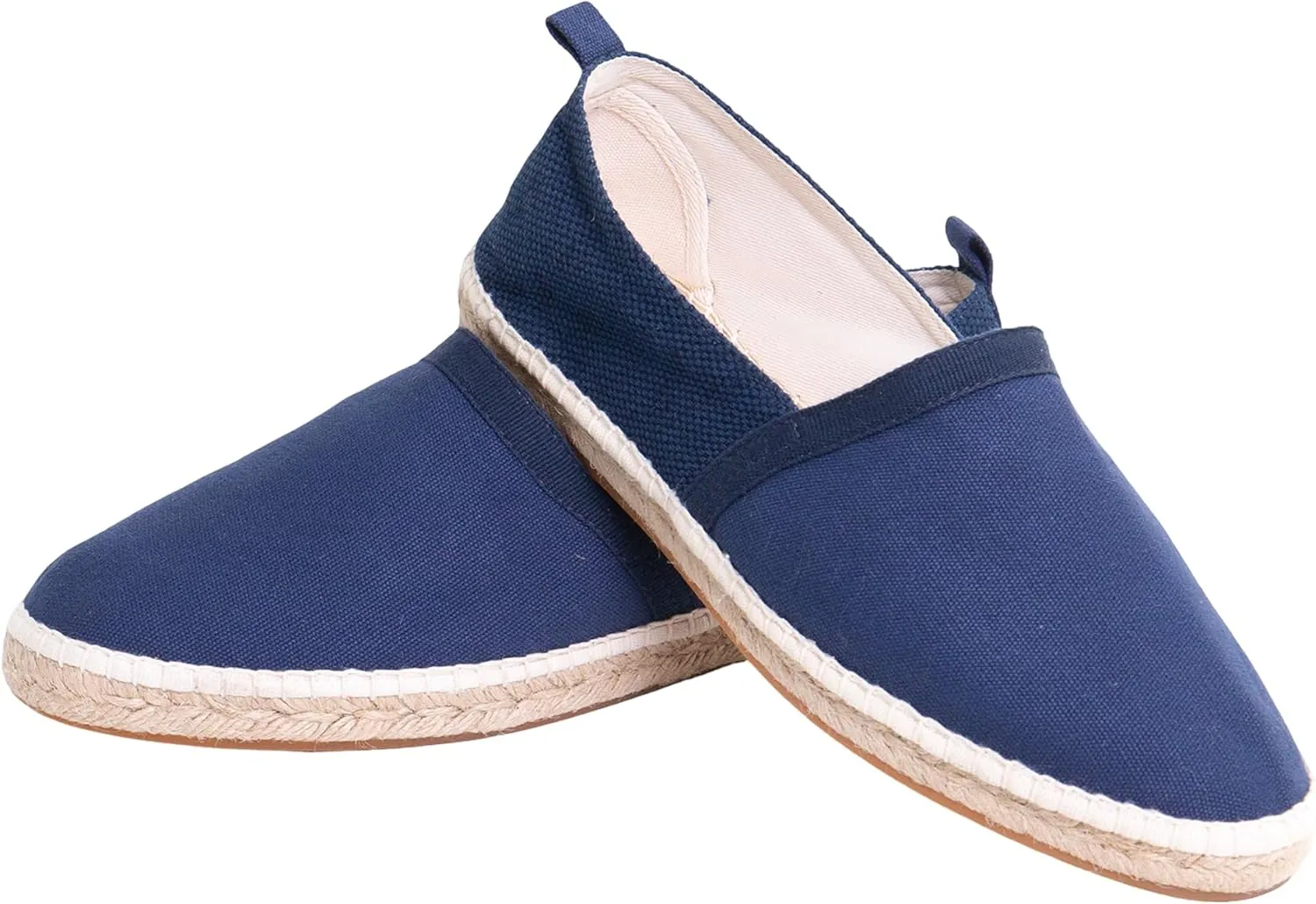 VOLIRIN & KAMMV Closed Toe Comfortable Canvas Slip on Flat Espadrilles for Men