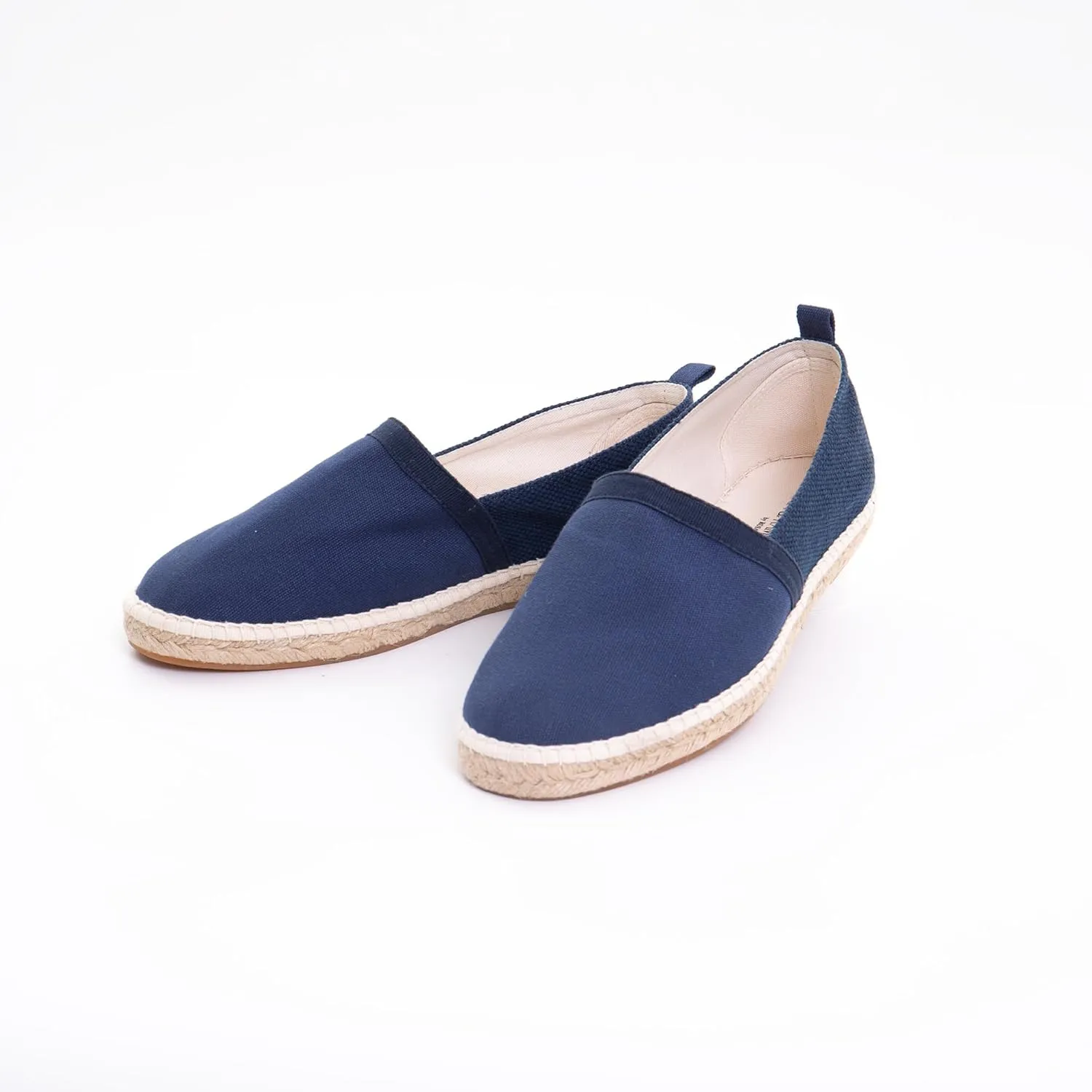 VOLIRIN & KAMMV Closed Toe Comfortable Canvas Slip on Flat Espadrilles for Men