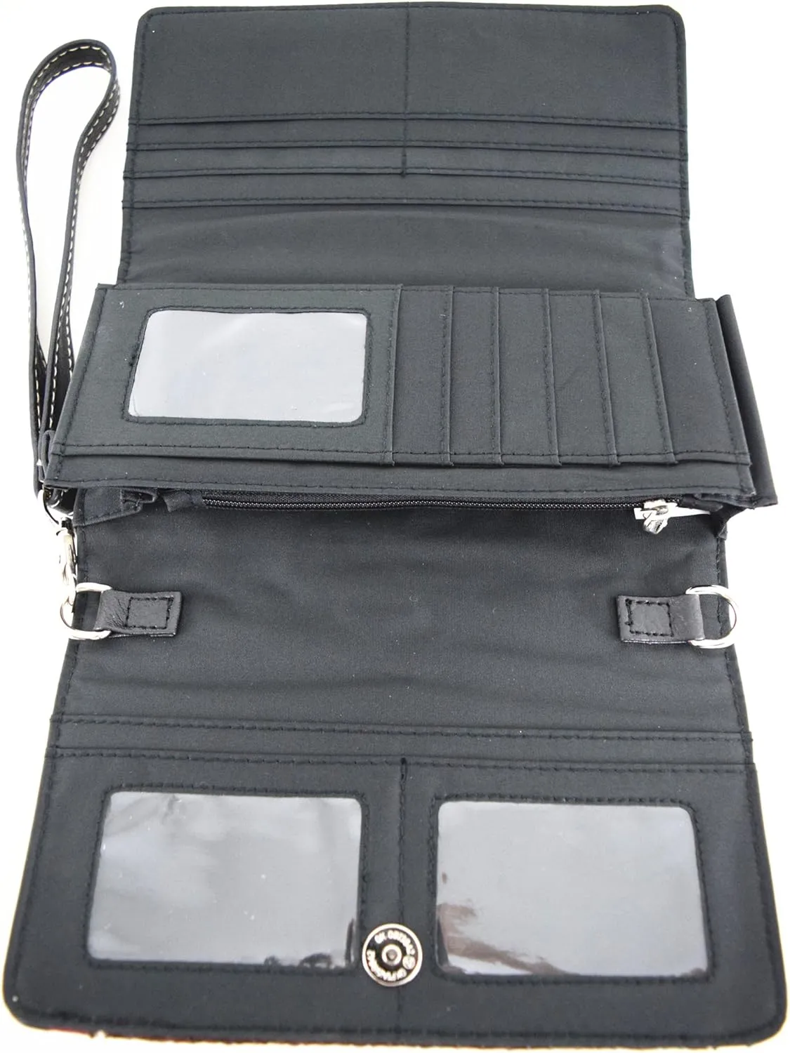 Western Camouflage Cross Wings Country Purse Single Shoulder Bags Clutch Women Blocking Wristlet Wallet