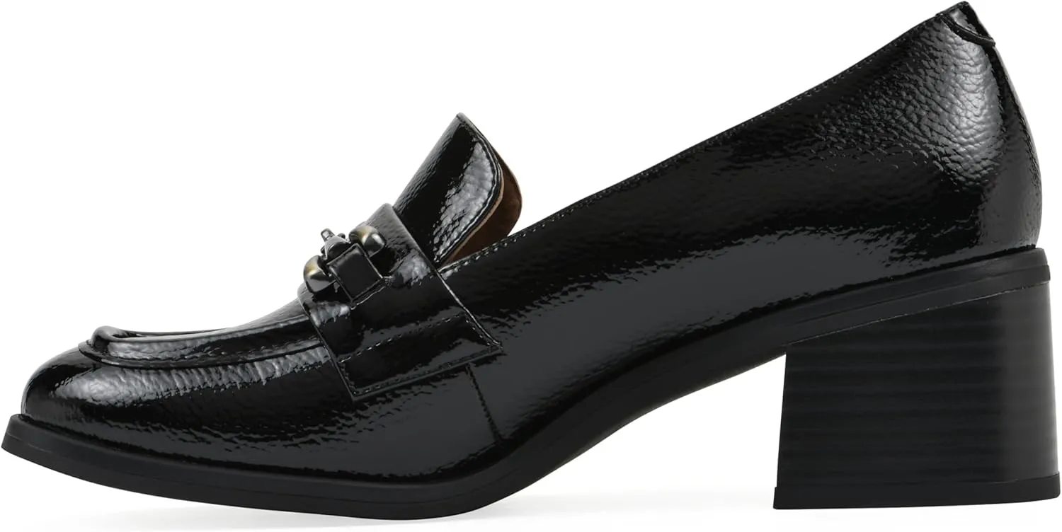 WHITE MOUNTAIN Women's Nacho Block Heel Loafer