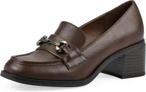 WHITE MOUNTAIN Women's Nacho Block Heel Loafer