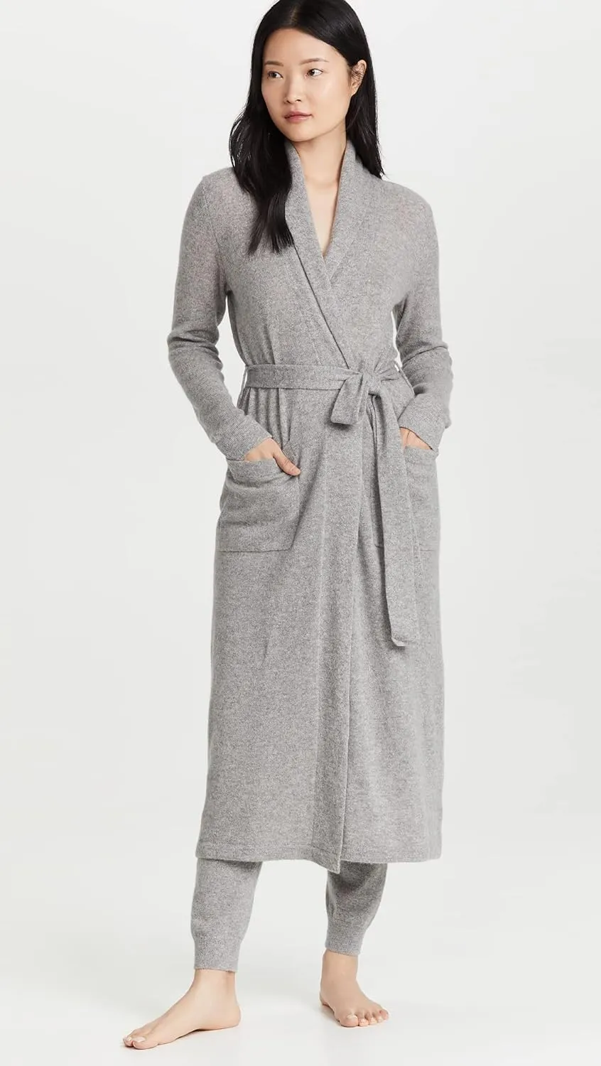 White   Warren Women's Cashmere Long Robe