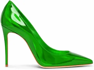 Women Pumps Sexy Pointed High Heel Patent Leather Classic Stilettos Slip On Office Office Lady Casual Dress Party Shoes