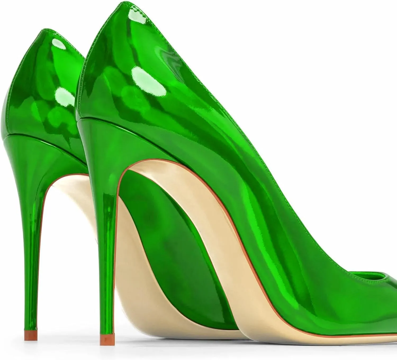 Women Pumps Sexy Pointed High Heel Patent Leather Classic Stilettos Slip On Office Office Lady Casual Dress Party Shoes