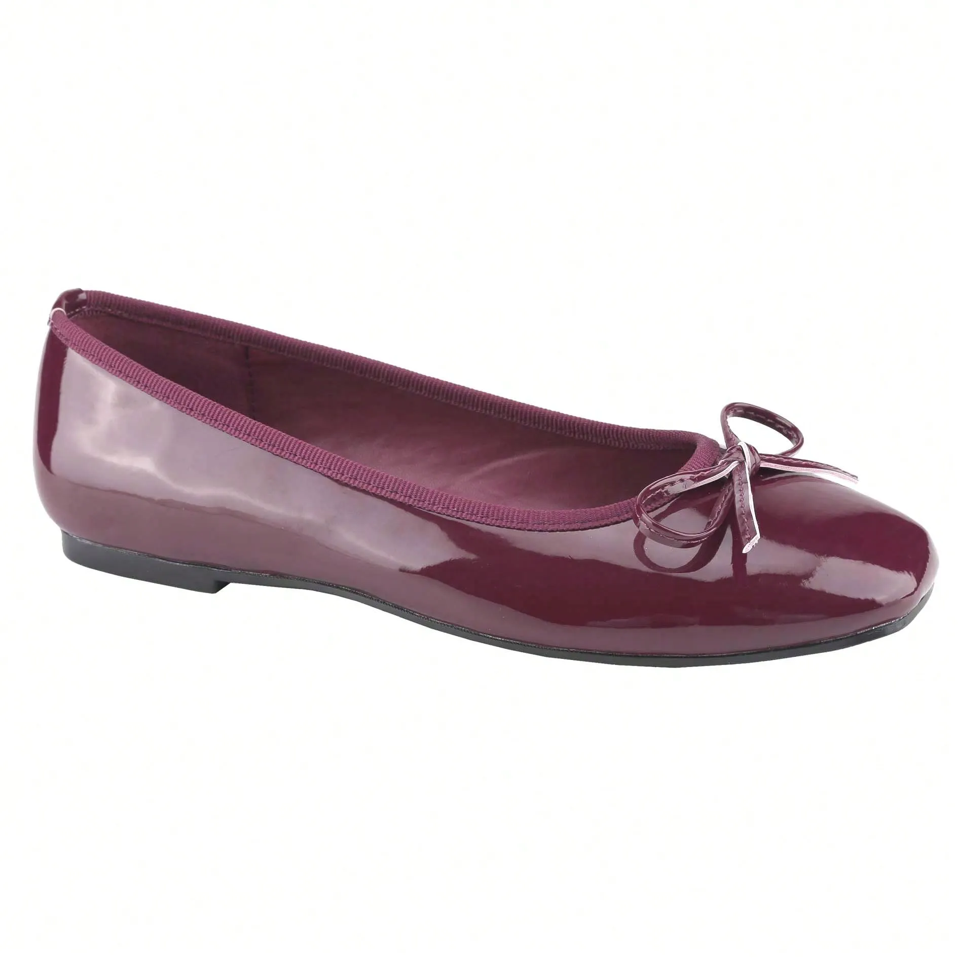 Women’s Ballet Flats – Square Toe Bowknot Slip-On with Coquette Aesthetic