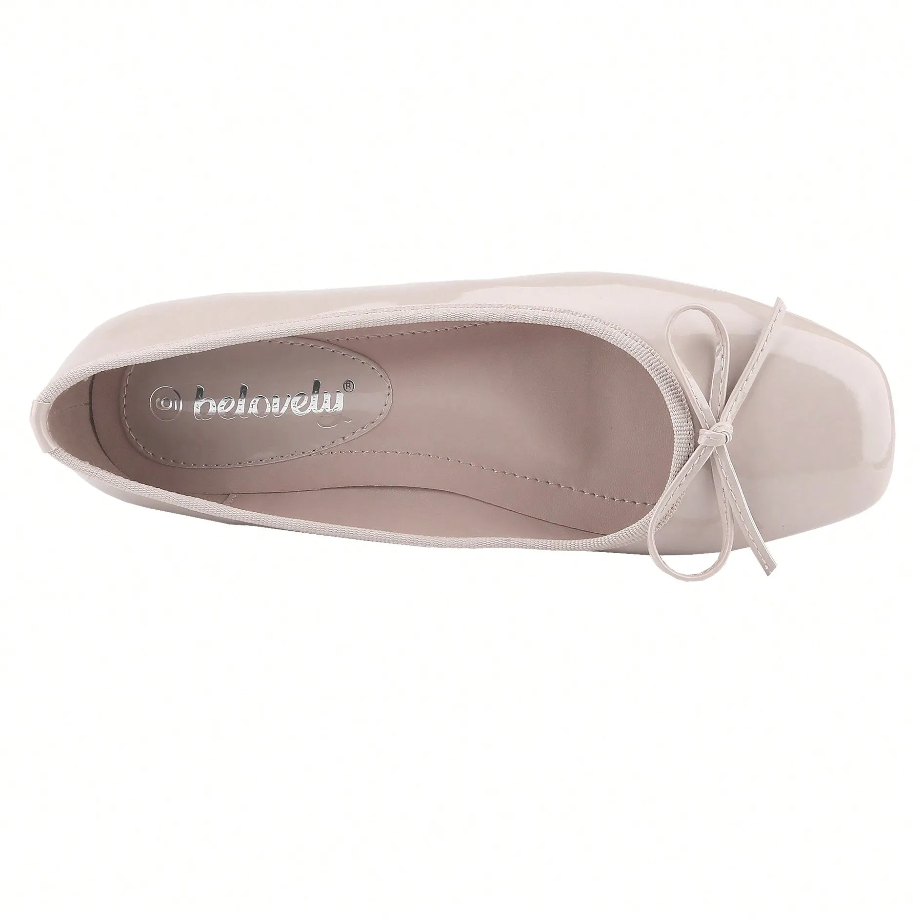 Women’s Ballet Flats – Square Toe Bowknot Slip-On with Coquette Aesthetic