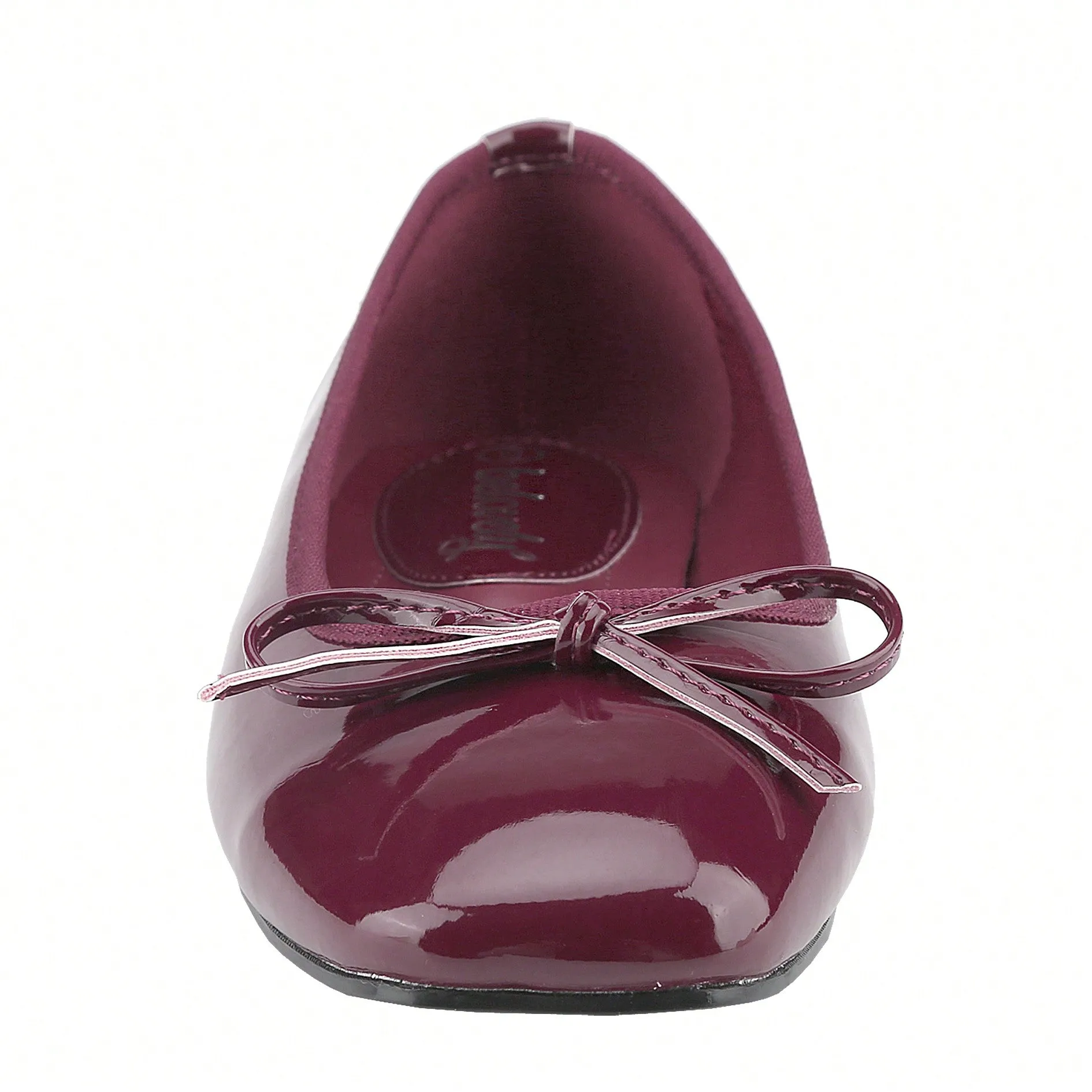 Women’s Ballet Flats – Square Toe Bowknot Slip-On with Coquette Aesthetic