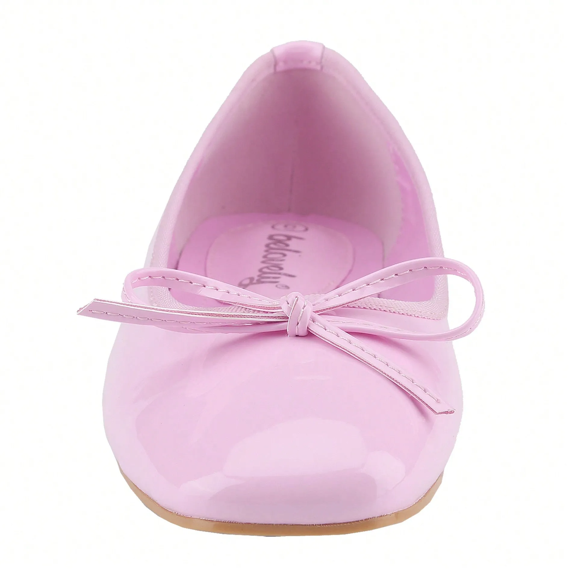 Women’s Ballet Flats – Square Toe Bowknot Slip-On with Coquette Aesthetic