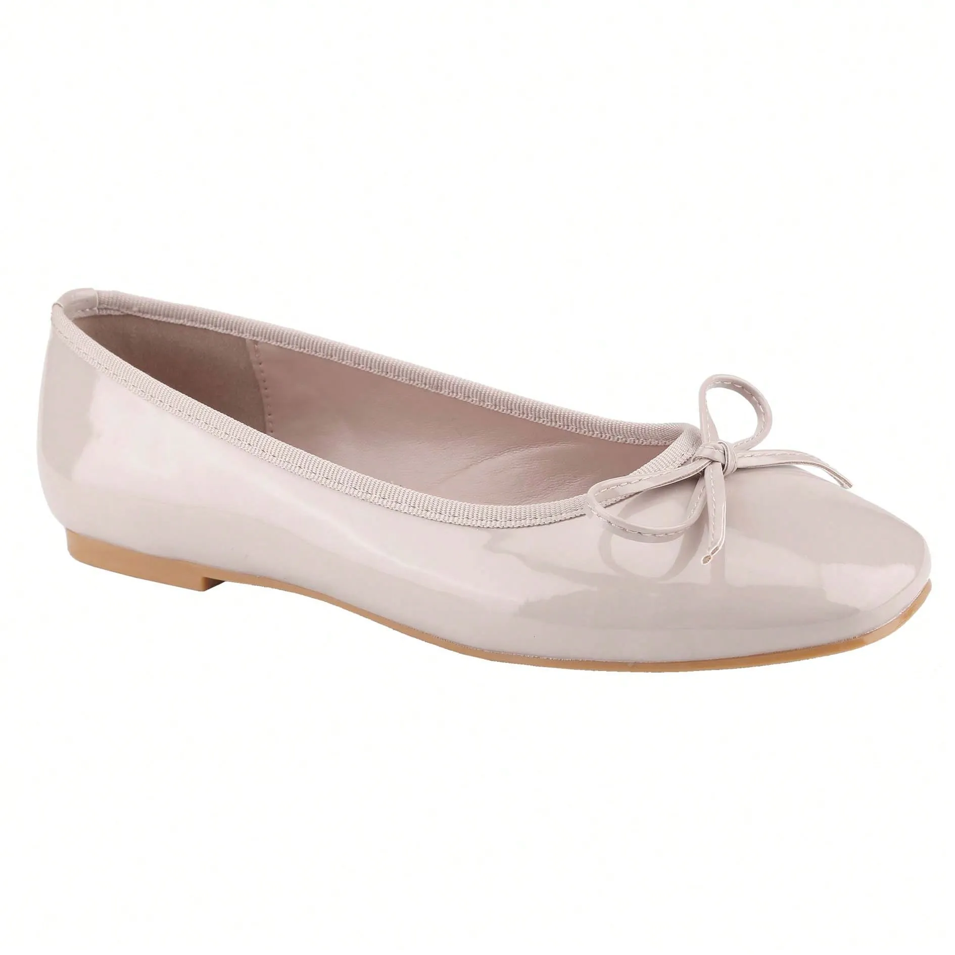 Women’s Ballet Flats – Square Toe Bowknot Slip-On with Coquette Aesthetic