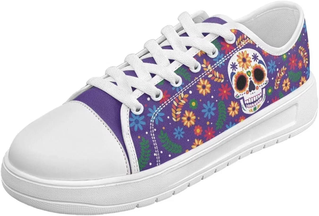 Womens Canvas Sneakers Low-Top Slip Ons Shoes Summer Lace Up Platform Fashion Casual Cute Walking Shoes 5.5-13.5