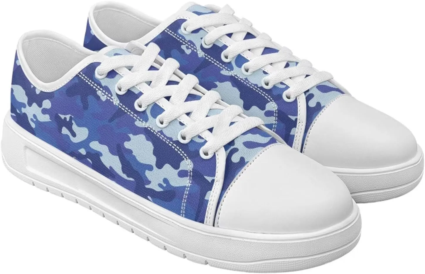 Womens Canvas Sneakers Low-Top Slip Ons Shoes Summer Lace Up Platform Fashion Casual Cute Walking Shoes 5.5-13.5