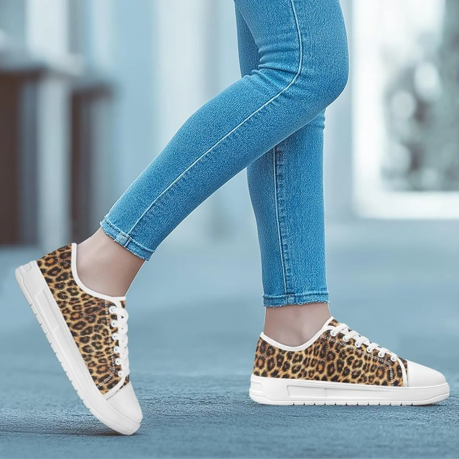 Womens Canvas Sneakers Low-Top Slip Ons Shoes Summer Lace Up Platform Fashion Casual Cute Walking Shoes 5.5-13.5