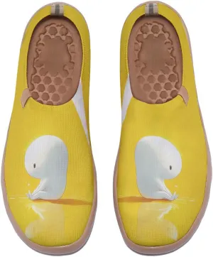 Women's Cartoon Series Slip Ons Canvas Loafers Colorful Lightweight Flats Sneakers Comfortable Walking Holiday Shoes