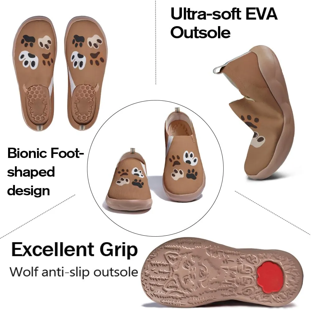 Women's Cartoon Series Slip Ons Canvas Loafers Colorful Lightweight Flats Sneakers Comfortable Walking Holiday Shoes
