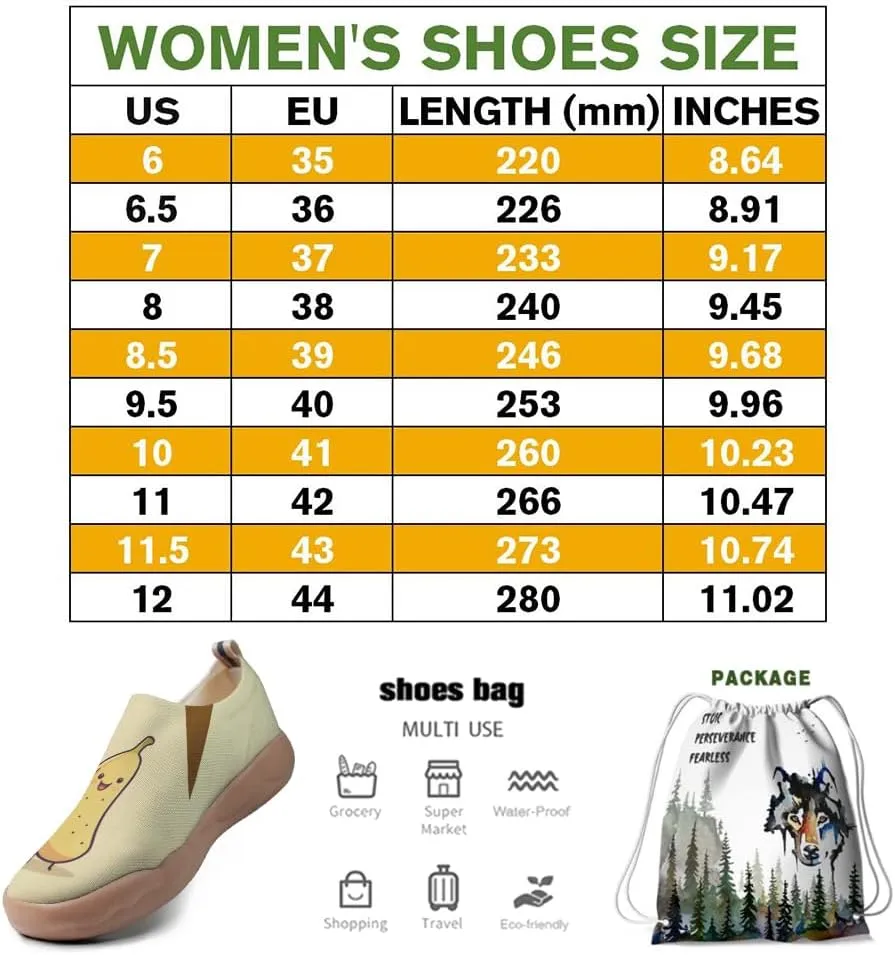 Women's Cartoon Series Slip Ons Canvas Loafers Colorful Lightweight Flats Sneakers Comfortable Walking Holiday Shoes