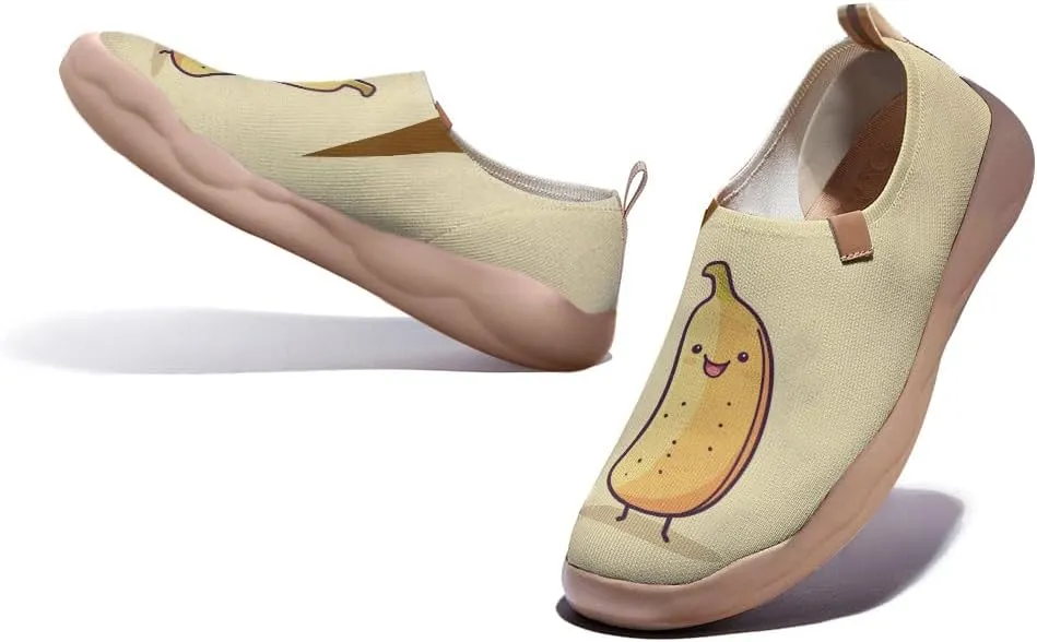 Women's Cartoon Series Slip Ons Canvas Loafers Colorful Lightweight Flats Sneakers Comfortable Walking Holiday Shoes