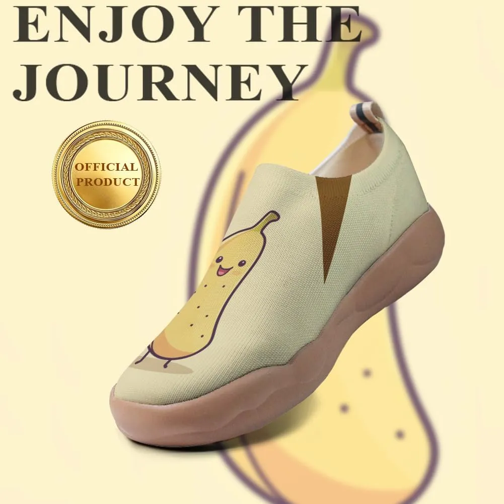 Women's Cartoon Series Slip Ons Canvas Loafers Colorful Lightweight Flats Sneakers Comfortable Walking Holiday Shoes
